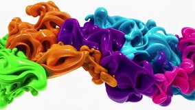 Colorful liquid splash effect in various vibrant hues, artistic fluid dynamics, abstract digital art - Powered by Shutterstock - Get 15% off with code: PIKWIZARD15