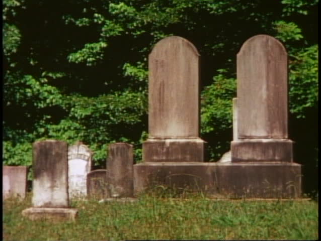 Great Smoky Mountains National Park, close up of two gravestones
