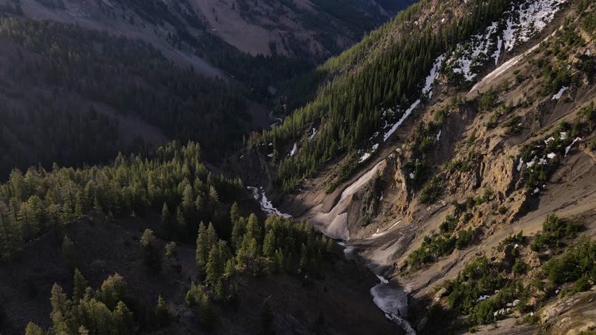 Aerial footage over Idaho