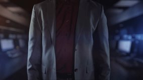 Businessman using futuristic digital technology interface in server room - Powered by Shutterstock - Get 15% off with code: PIKWIZARD15