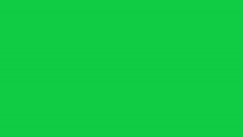 Looping Minimal Diamond Loading Animation on Green Screen Background