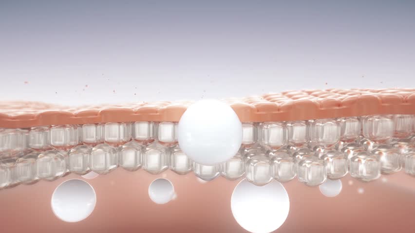 White milk essence penetrates the skin, supports sunken skin, brightens and regenerates, activates cell regeneration, anti-aging and anti-wrinkle, skin beauty solution, cosmetics ads, 3D rendering.