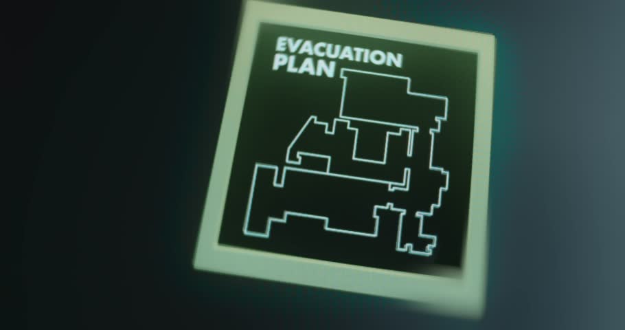 Evacuation Plan with escaping routes