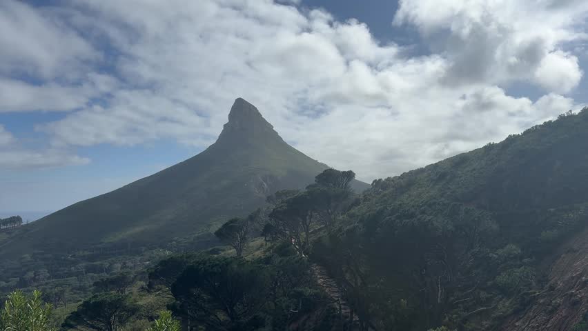 View of Lion’s Head in Cape Town, South Africa.