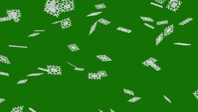 Video 4K falling down white blue smooth snow motion snowflakes effect motion with chromakey. - Powered by Shutterstock - Get 15% off with code: PIKWIZARD15