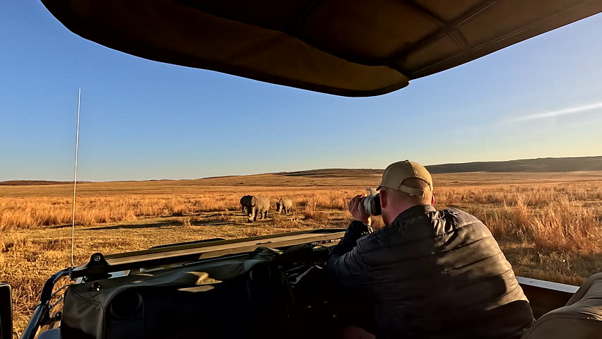 Video footage used by field guide for biomonitoring of endangered rhinos