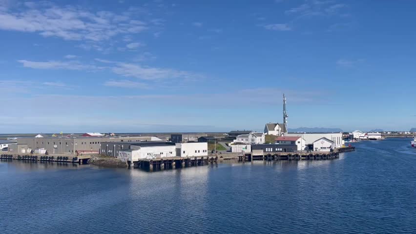 Ferry Entering Røst Harbor – Lofoten, Norway (August 25, 2025). Footage from ferry arriving at Røst harbor in Lofoten, Northern Norway. Scenic approach with the small island community.