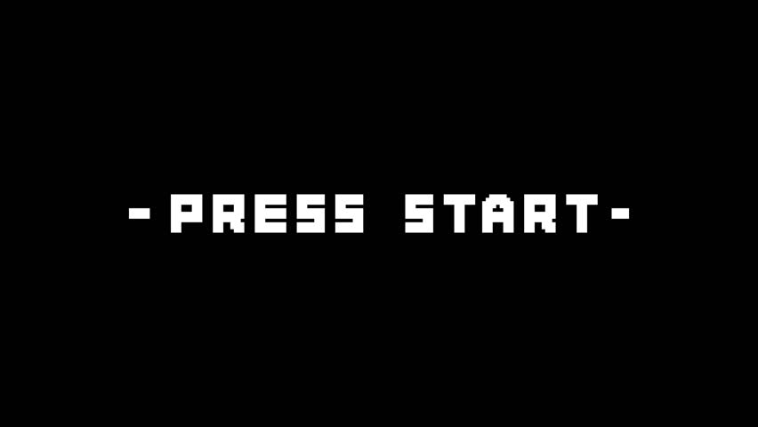 Flashing "Press Start" Text on a Black Background Looping Video - Powered by Shutterstock - Get 15% off with code: PIKWIZARD15