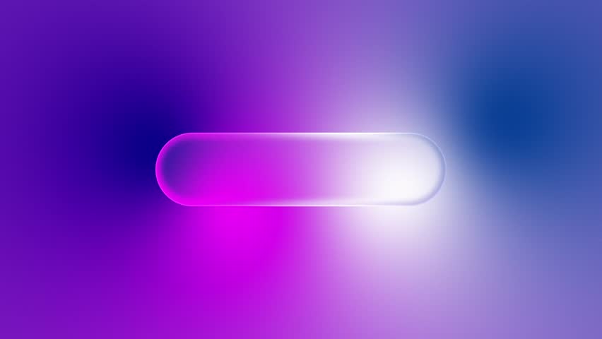 Glassmorphism Liquid Button Animation, Frosted Glass Placeholder on Abstract Gradient Background