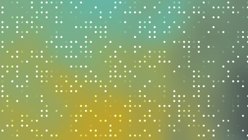 Animated Abstract Yellow Green Gradient Blink Dot Overlay. Suitable for abstract design projects and backgrounds. Great for digital art and presentations.