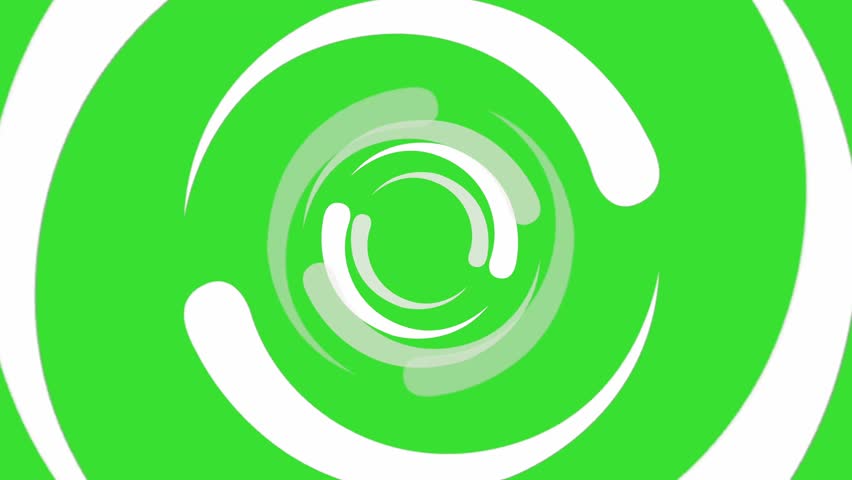 Abstract Circle Tunnel Moving Pattern Animation with Green Screen 4K
