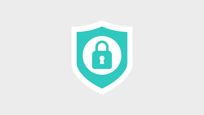 Shield Security Protection Animation in 4K