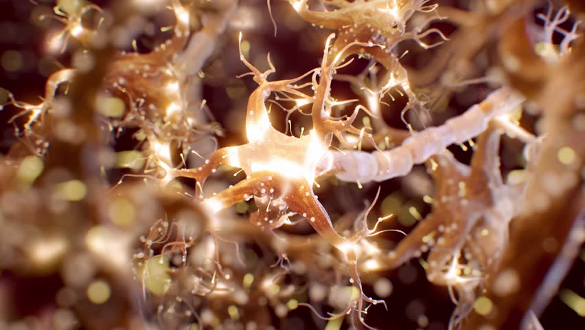 Complex neuron structure firing and transmitting signals across multiple synapses