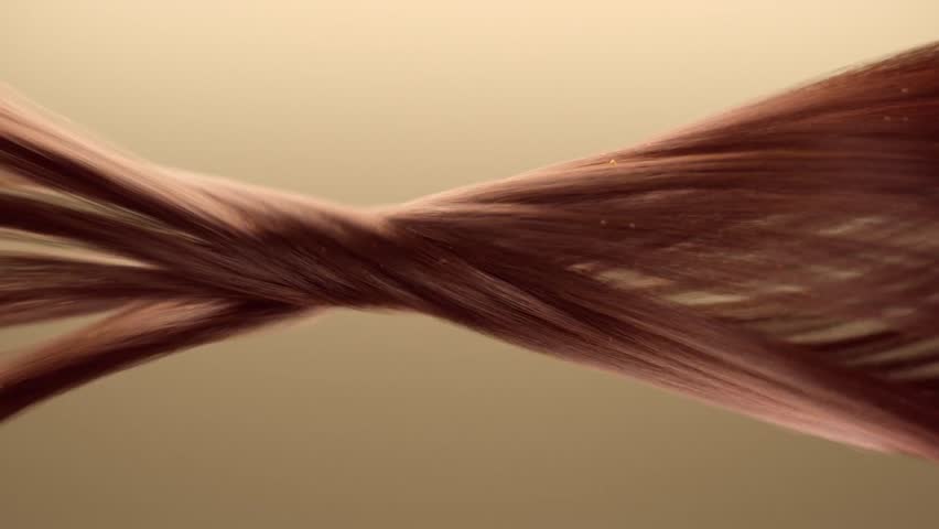 Hair fluttering animation, nourishing and conditioning hair, making hair smooth, shiny and three-dimensional, 3D rendering.