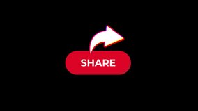 Chromatic Share Button Animation Video - Transparent - Powered by Shutterstock - Get 15% off with code: PIKWIZARD15