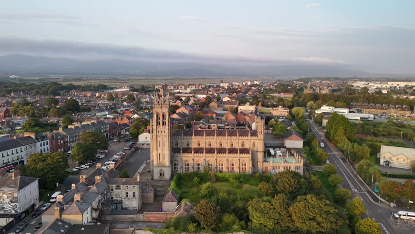 Evening Flight Over Dundalk Town, County Louth, Republic of Ireland