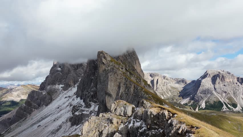 A Breathtaking 4K Cinematic aerial footage of Seceda in the Dolomites - Italy_0003