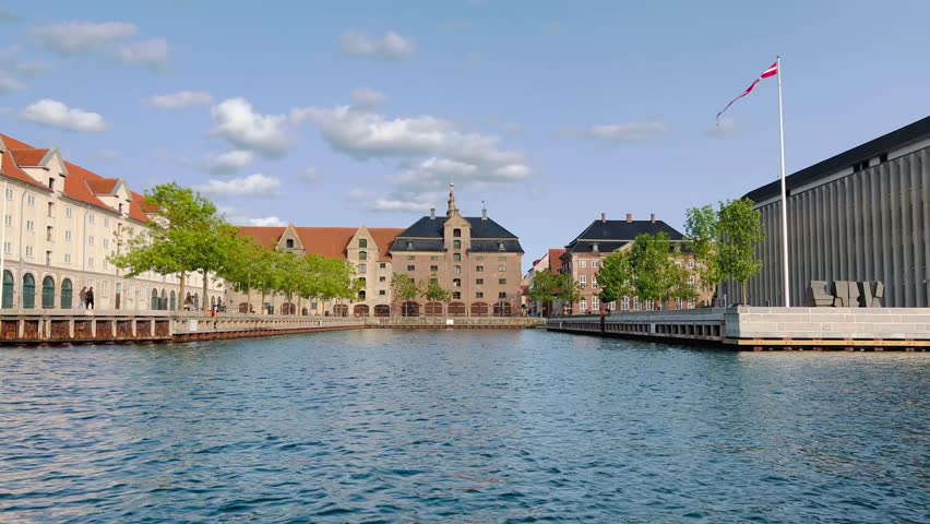View of the Kopenhagen old city in dennark