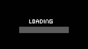 digital data transfer Progress loading screen 8 bit animation HD 4k - Powered by Shutterstock - Get 15% off with code: PIKWIZARD15