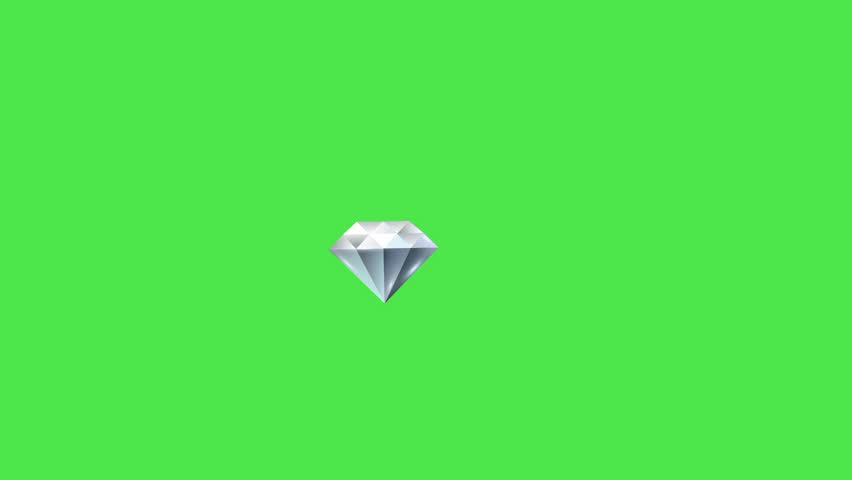 Jewelry icon animation on a green background 