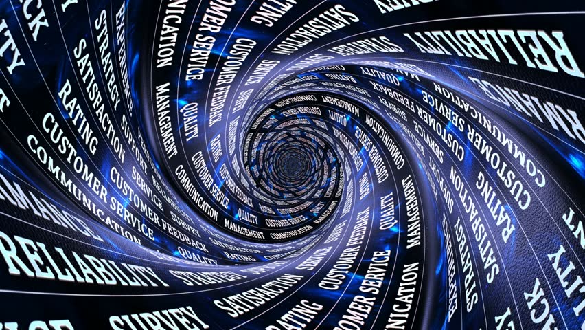 CUSTOMER FEEDBACK Keywords on the Tunnel Walls, Animation, Background, Loop

