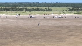 Come with me to the widest Romo Sonderstrand Beach with experiencing the wind surfing action at the sand beach during low tide phase - Powered by Shutterstock - Get 15% off with code: PIKWIZARD15