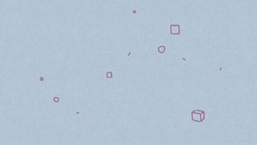 Abstract Hand-Drawn Shapes Loop Animation on Textured Blue Background. Loop ready. Seamless loop video - Powered by Shutterstock - Get 15% off with code: PIKWIZARD15