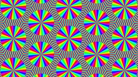 Vibrant Rainbow Hexagonal Geometric Pattern with Radial Symmetry and Repeating Tessellation abstract - Powered by Shutterstock - Get 15% off with code: PIKWIZARD15