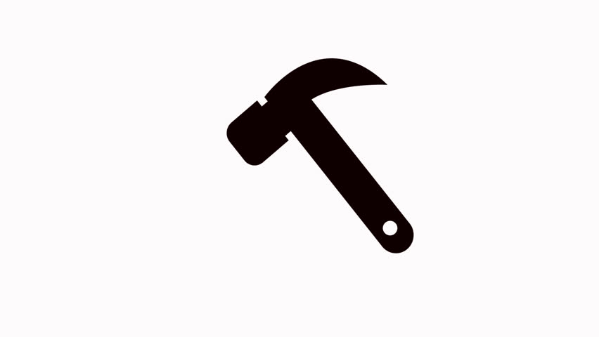 hammer  icon animation simple flat