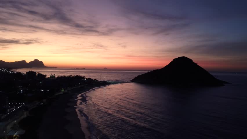 Sunset in Barra da Tijuca Rio de Janeiro Brazil