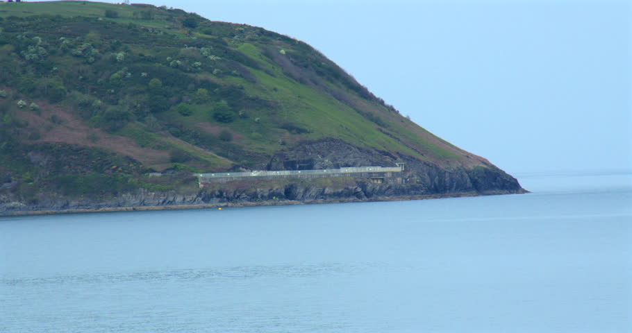 Abandoned industrial earthworks West of Aberporth