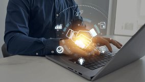 Strong partnership and collaboration concept. Business handshake, trust, and teamwork symbolizing successful deal, investor relations, corporate growth, and long-term cooperation - Powered by Shutterstock - Get 15% off with code: PIKWIZARD15