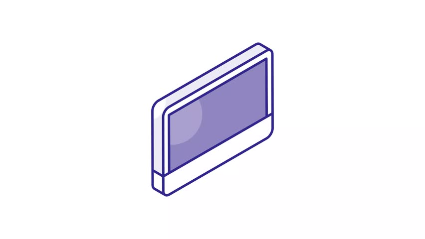 Beautifully designed live streaming isometric animated icon design
