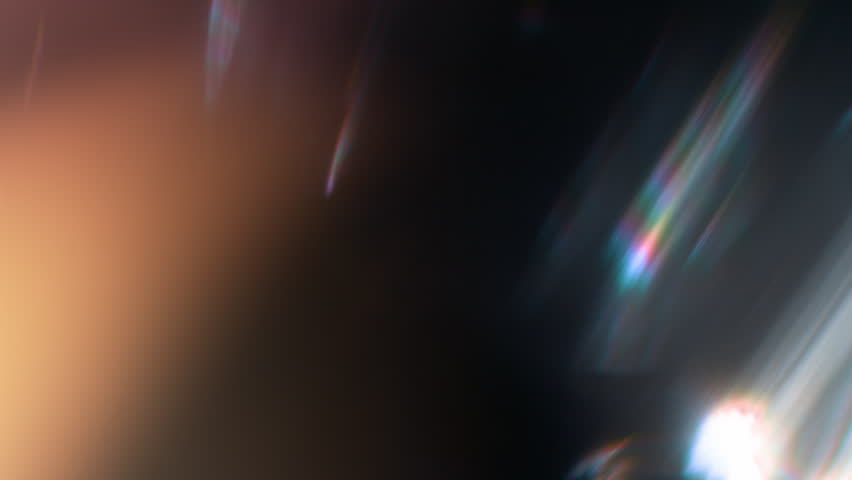 Real Shooted Cinematic Lens Flare Overlay on Black Background at 1000fps Slow Motion.