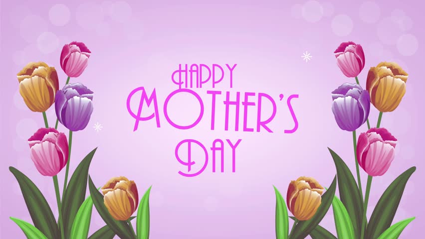 Animated Happy Mother’s Day lettering with stylish typography and smooth motion. Great for greeting cards, banners, festive videos, social media posts, and holiday celebration designs.