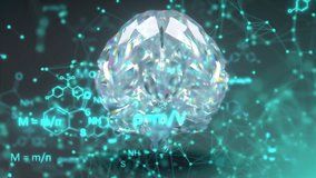 Brain with formulas concept. Computer generated 3d render - Powered by Shutterstock - Get 15% off with code: PIKWIZARD15