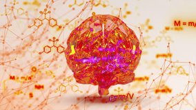 Brain with formulas concept. Computer generated 3d render - Powered by Shutterstock - Get 15% off with code: PIKWIZARD15