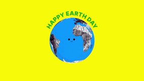 Animated Earth Day 3D scene with globe, greenery, and eco-friendly icons. Perfect for environmental awareness, sustainability campaigns, social media, education, and Earth Day celebration projects. - Powered by Shutterstock - Get 15% off with code: PIKWIZARD15