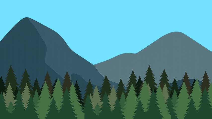 A smooth parallax forest animation with layered trees. Perfect for video intros, backgrounds, or motion projects.