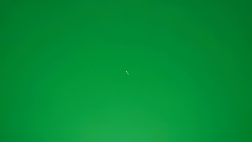 Impact spiderweb crack on green screen background