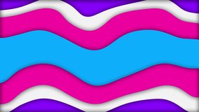  Looping Abstract Paper Cut Waves with Blue, Pink, White, and Purple for Vibrant and Energetic Video Backgrounds - Powered by Shutterstock - Get 15% off with code: PIKWIZARD15