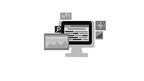 Data Analysis Computer Animated, Animation of a computer screen with data analysis icons - Powered by Shutterstock - Get 15% off with code: PIKWIZARD15
