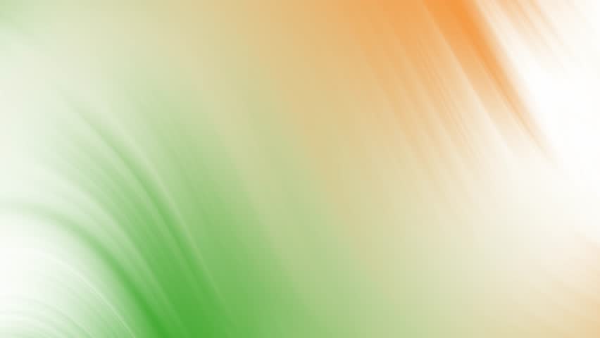 Animated abstract with colors of Indian flag in smooth style. Artistic republic day and independence day background.