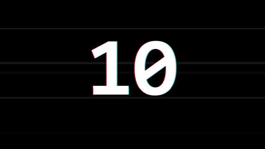 Digital glitch countdown for gaming content. Cyberpunk glitch effect perfect for esports, gaming videos, tech content. Modern glitch graphics.