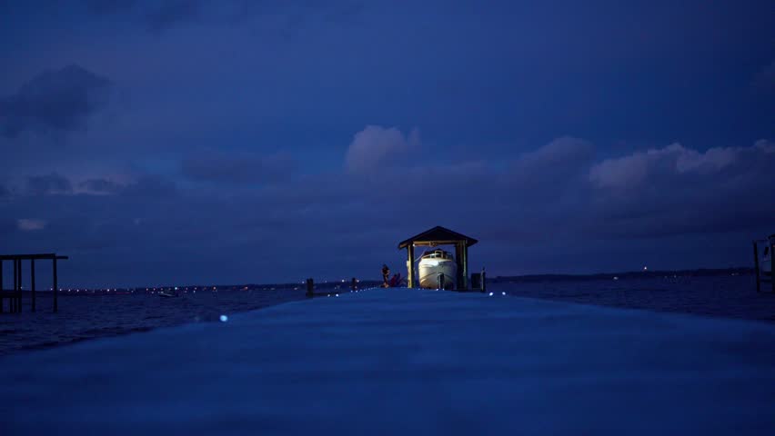 water, evening, clouds, sky, boat, dock, fishing