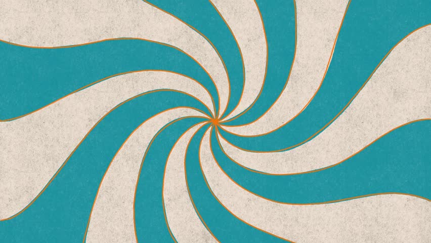 A retro vintage swirl background featuring a bold comic-style sunburst pattern