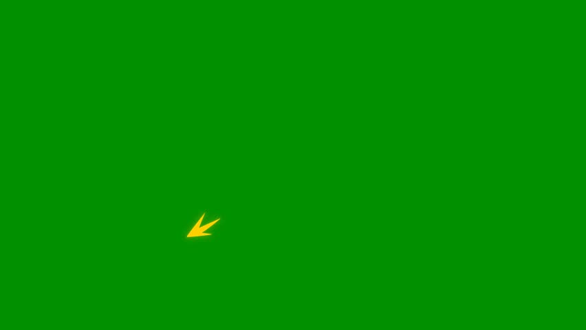 Flash style cartoon spark explosion effects, 2D cartoon energy blast FX, spark animation blast effects, Action Combined Elements animation featuring explosion on green screen background. 4k