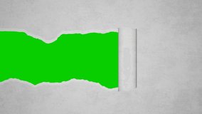 torn paper animation with green screen behind it - Powered by Shutterstock - Get 15% off with code: PIKWIZARD15