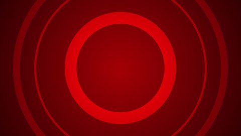 Red Expanding Target Rings Loop