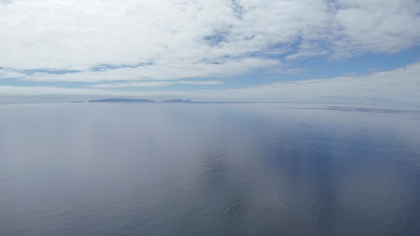 aerial view of the island of the mediterranean sea in the south of Madeira Island, Portugal